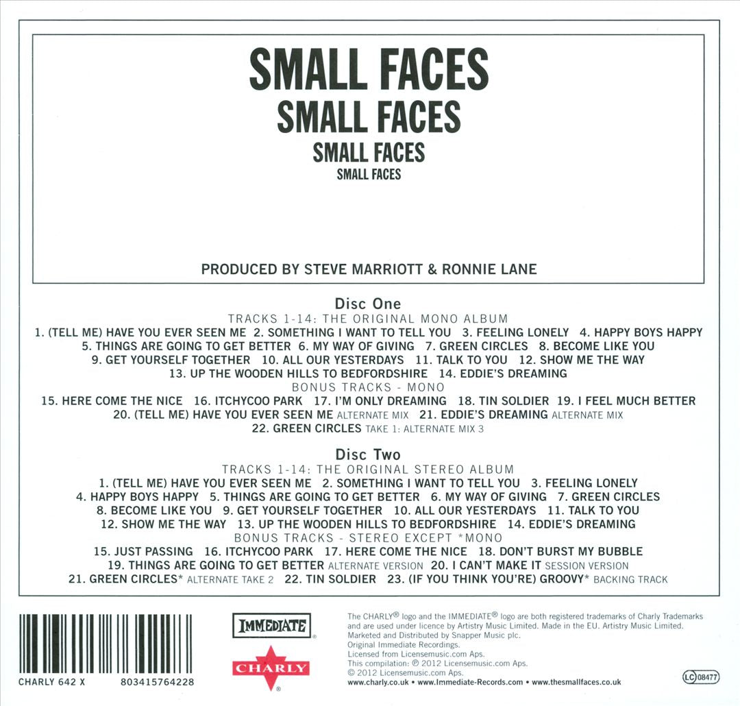 Small Faces [Immediate] cover art