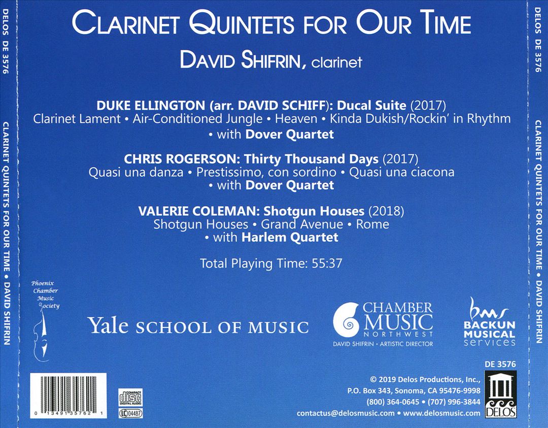 Clarinet Quintets for Our Time cover art