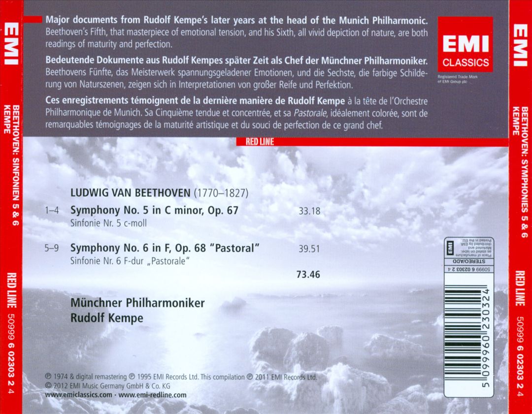 Beethoven: Symphonies Nos. 5 & 6 "Pastoral" cover art