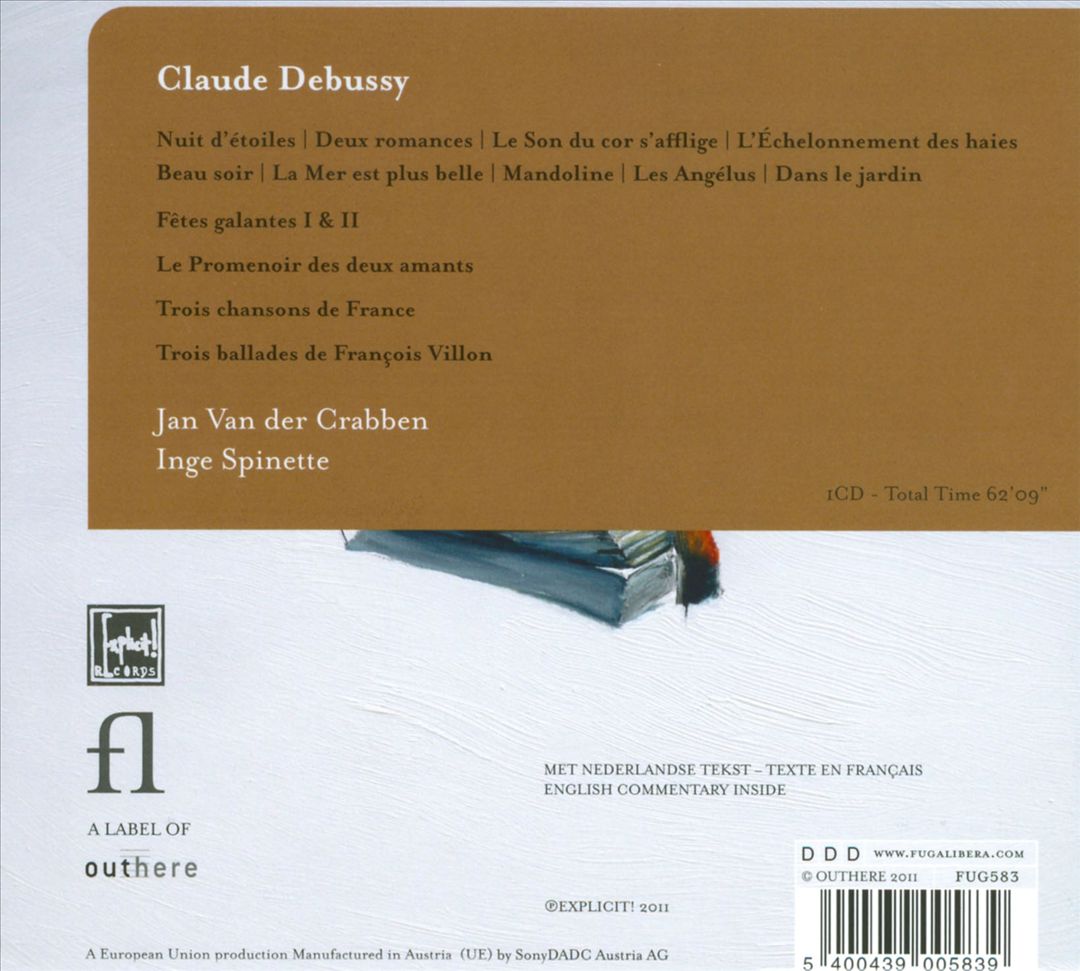 Claude Debussy: Le Musicien de L'Amour cover art