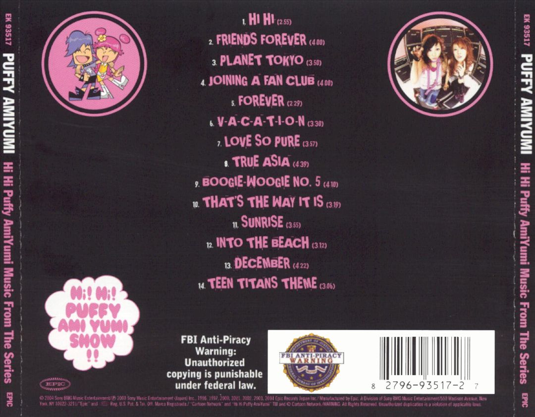 Hi Hi Puffy Amiyumi: Music from the Series cover art
