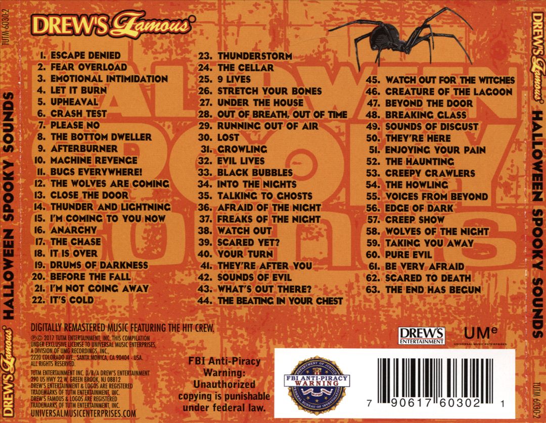 Halloween Spooky Sounds [Drew's 2017] cover art