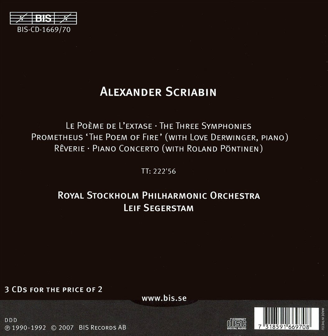 Scriabin: Orchestral Works cover art