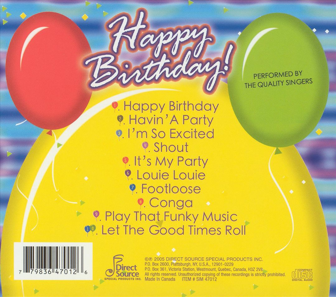 Happy Birthday cover art
