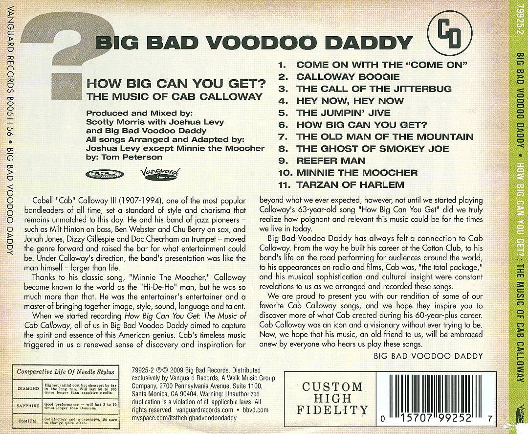 How Big Can You Get?: The Music of Cab Calloway cover art