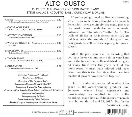 Alto Gusto cover art