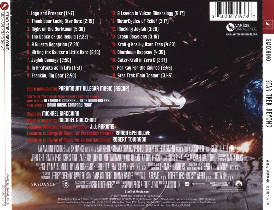 Star Trek Beyond [Original Motion Picture Soundtrack] cover art