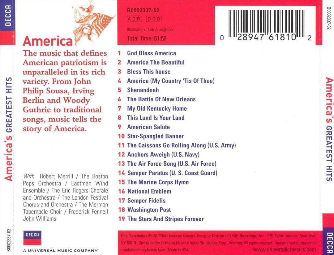 America's Greatest Hits [Decca] cover art