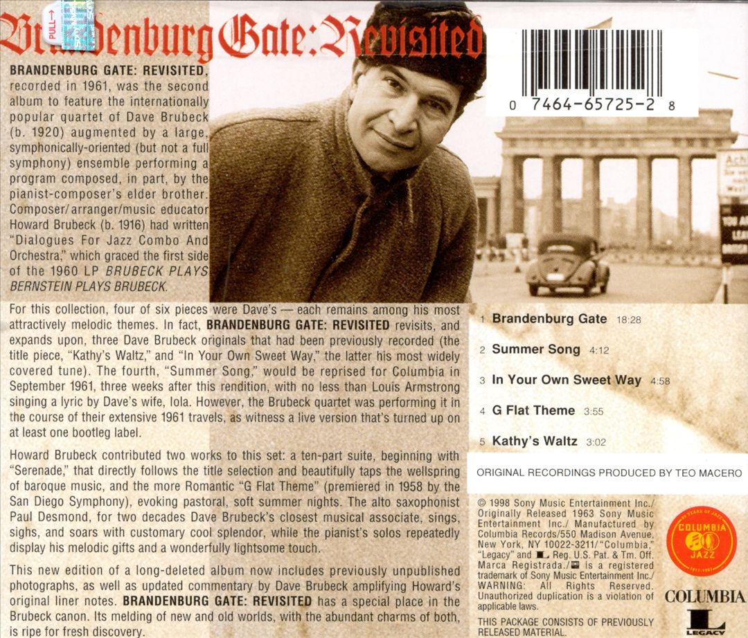 Brandenburg Gate: Revisited cover art