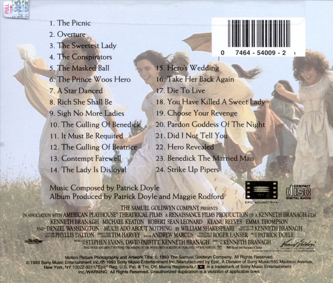 Much Ado about Nothing [Original Motion Picture Soundtrack] cover art