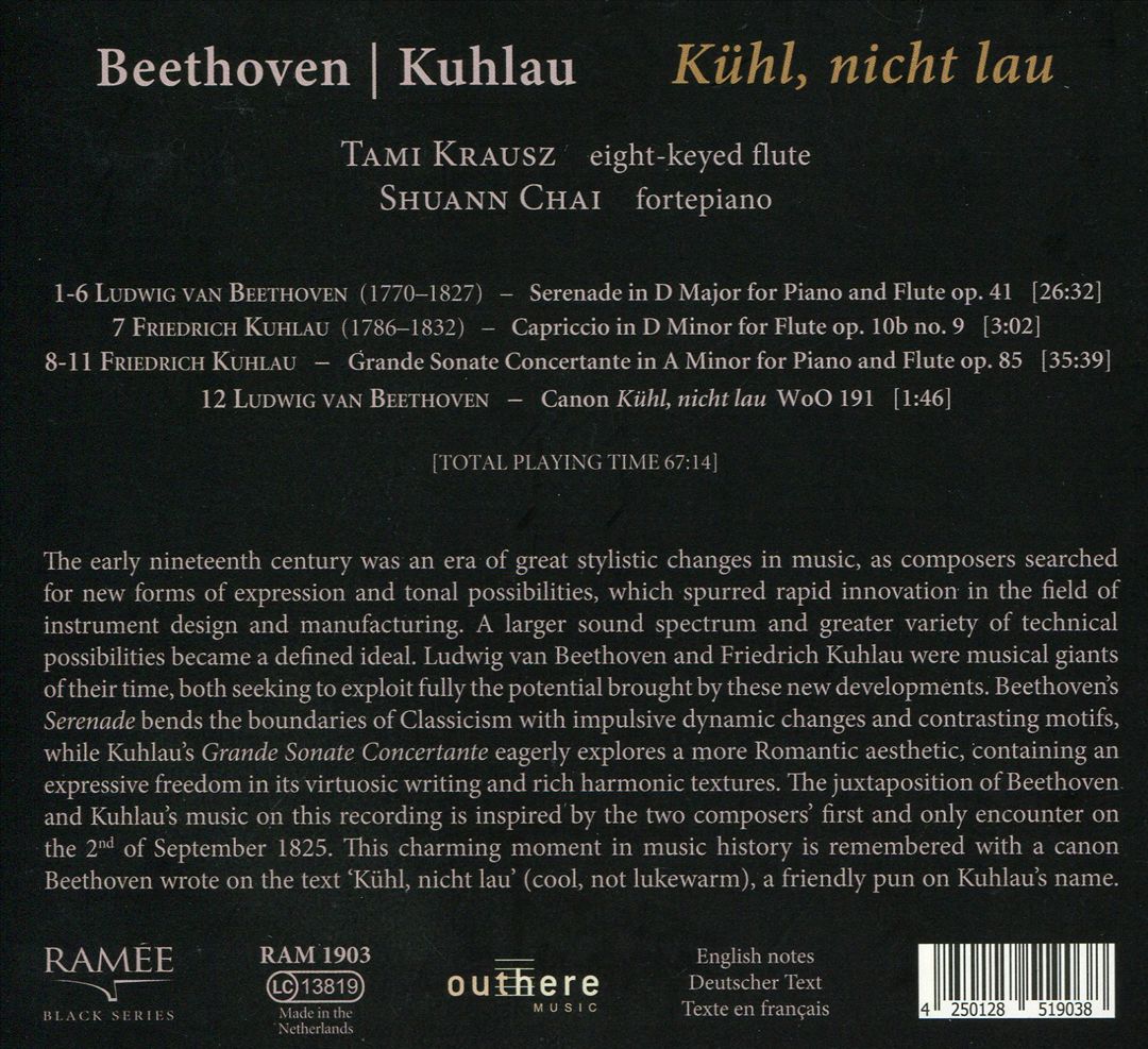 Kühl, nicht lau: Ludwig van Beethoven, Friedrich Kuhlau cover art