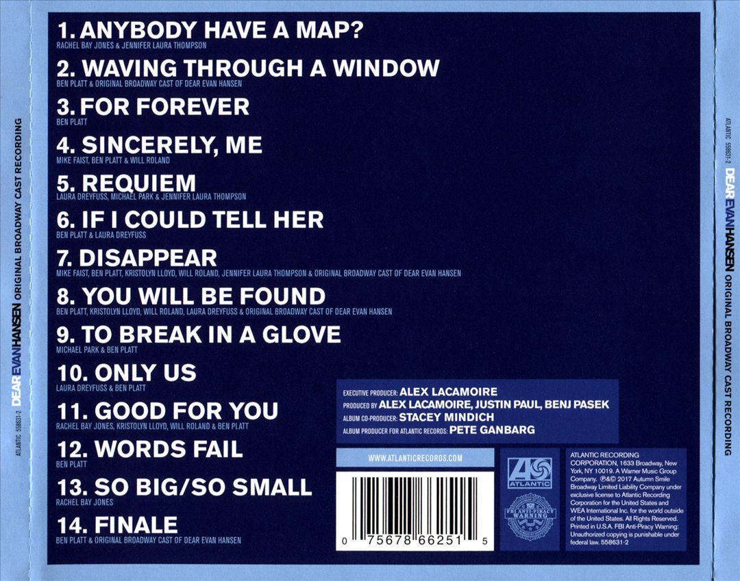 Dear Evan Hansen [Original Broadway Cast Recording] cover art