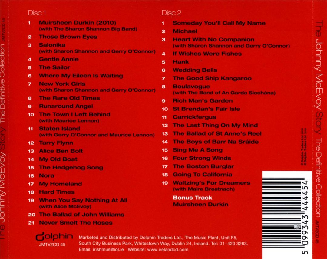 Johnny McEvoy Story: The Definitive Collection cover art