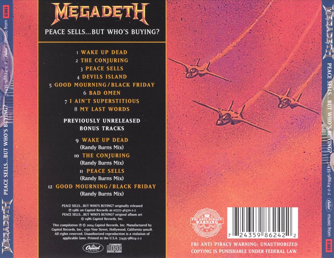 Peace Sells...But Who's Buying? [Bonus Tracks] cover art