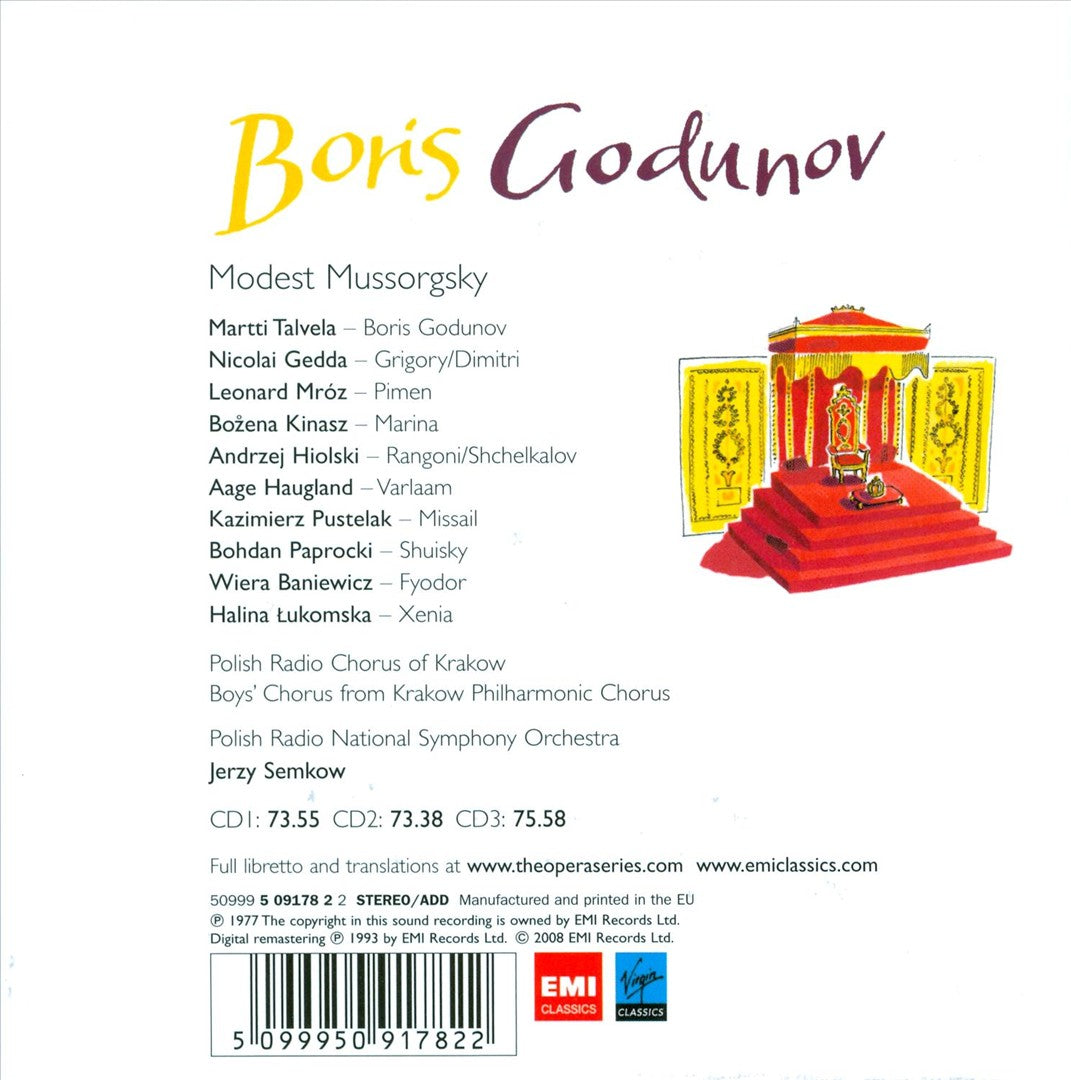 Mussorgsky: Boris Godunov cover art