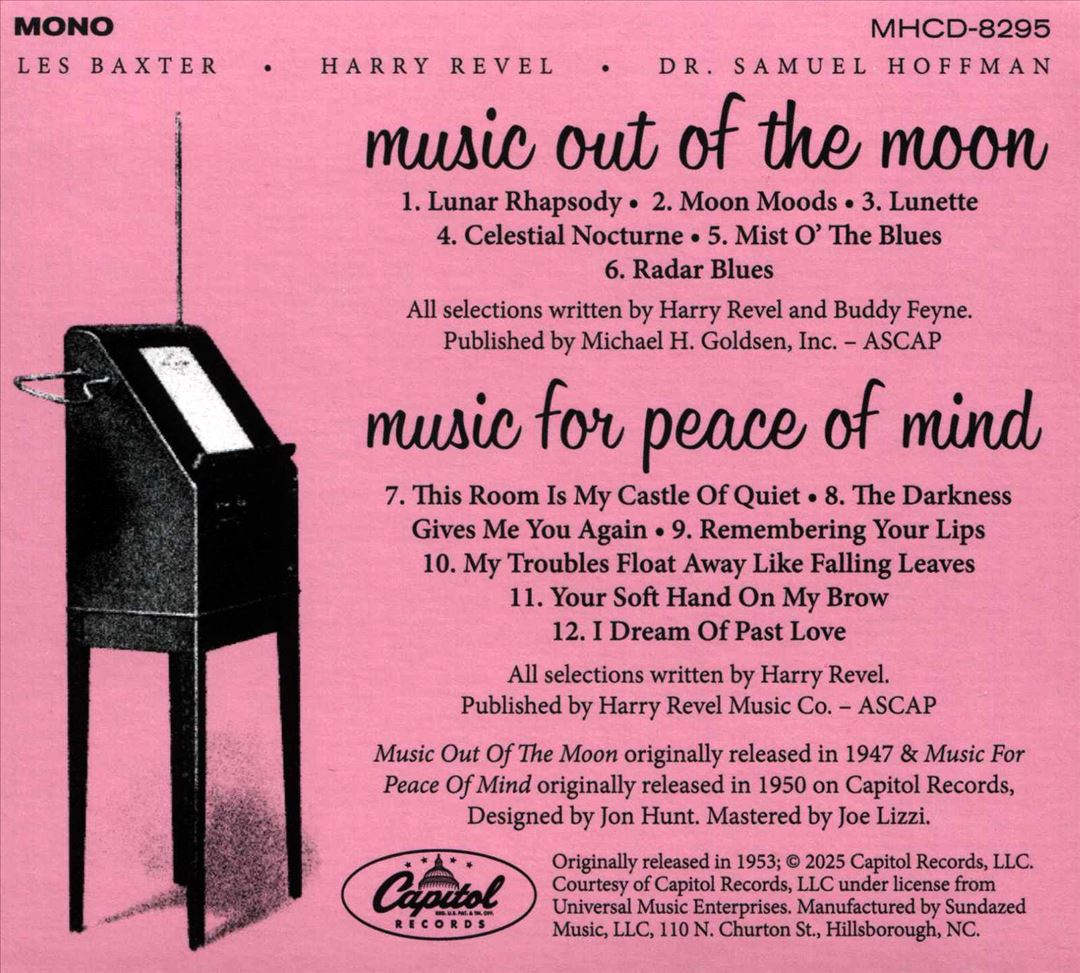 Music Out of the Moon/Music for Peace of Mind cover art