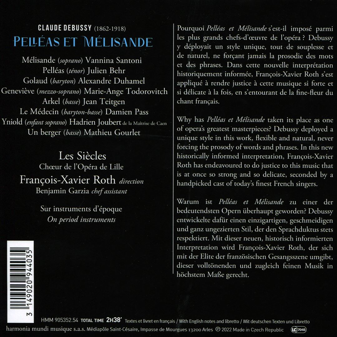 Debussy: Pelléas et Mélisande cover art