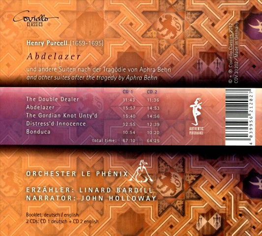 Abdelazer: Suites by Henry Purcell cover art