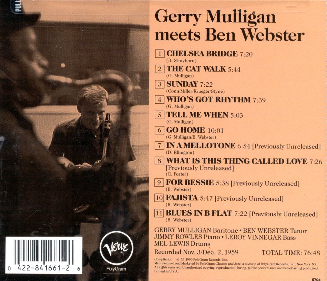 Gerry Mulligan Meets Ben Webster cover art