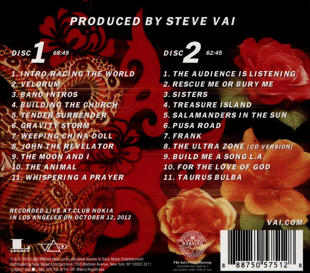 Stillness in Motion: Vai Live in L.A. cover art