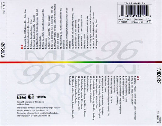 In the Mix '96 cover art