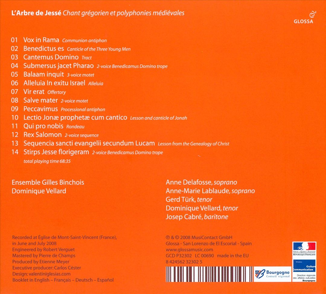 L'Arbre de Jesse: Gregorian Chant & Medieval Polyphony cover art