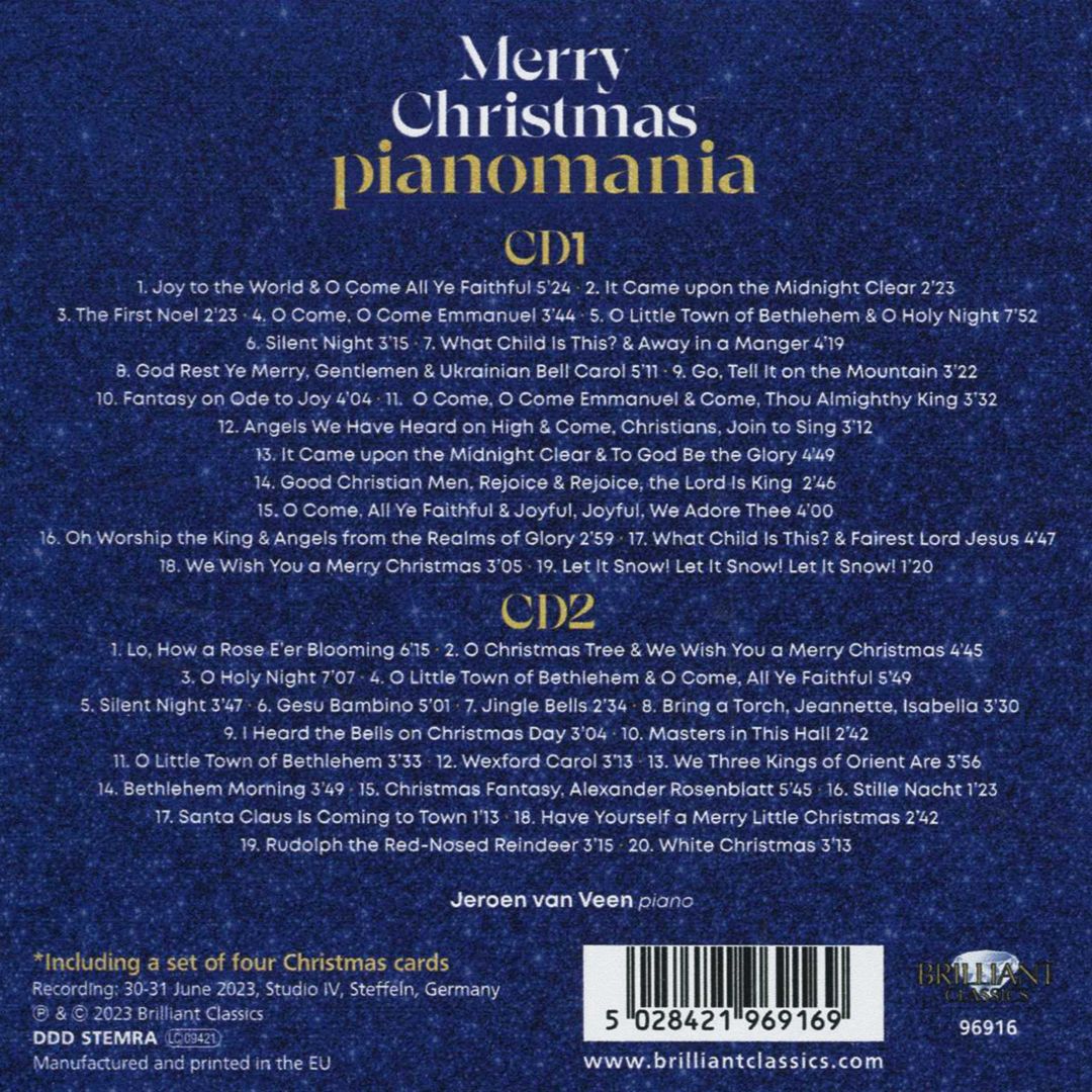 Merry Christmas Pianomania cover art