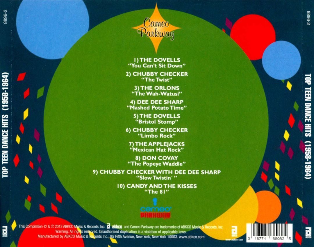 Top Teen Dance Hits (1958-1964) cover art