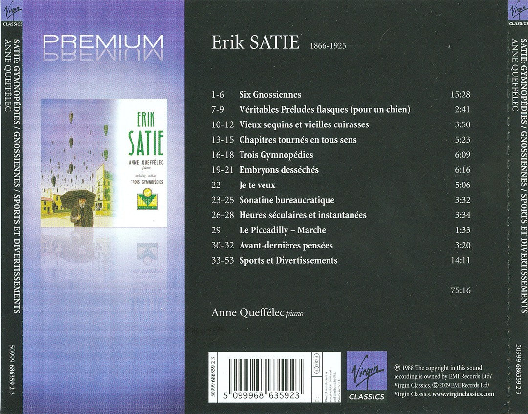 Satie: Gymnopédies; Gnossiennes; Sports et Divertissements cover art