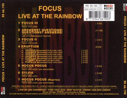 Focus at the Rainbow cover art