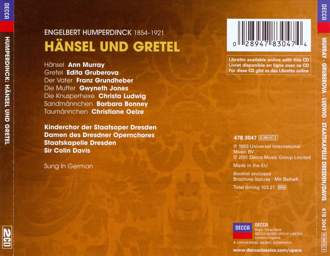 Humperdinck: Hänsel und Gretel cover art