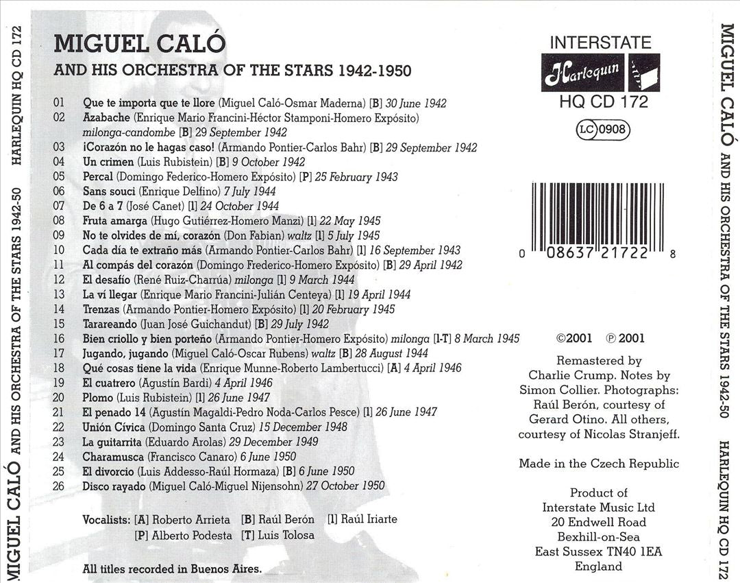 Miguel Calo and His Orchestra of the Stars cover art