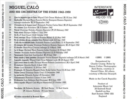Miguel Calo and His Orchestra of the Stars cover art
