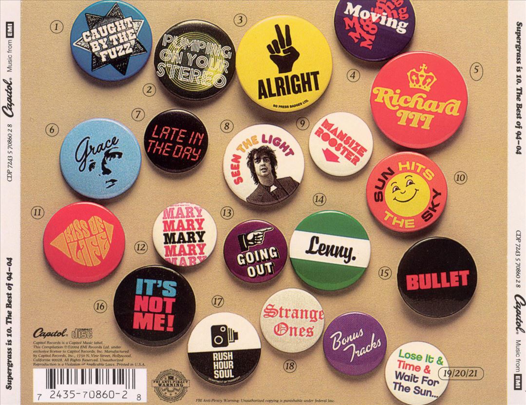 Supergrass Is 10: The Best of 1994-2004 [Bonus Disc] cover art