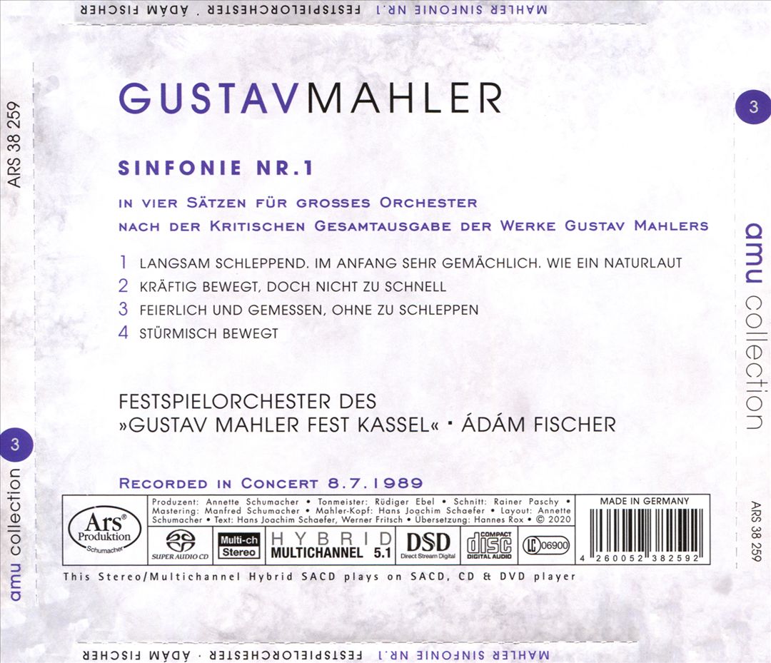 Mahlerfest Kassel: Sinfonie Nr. 1 cover art