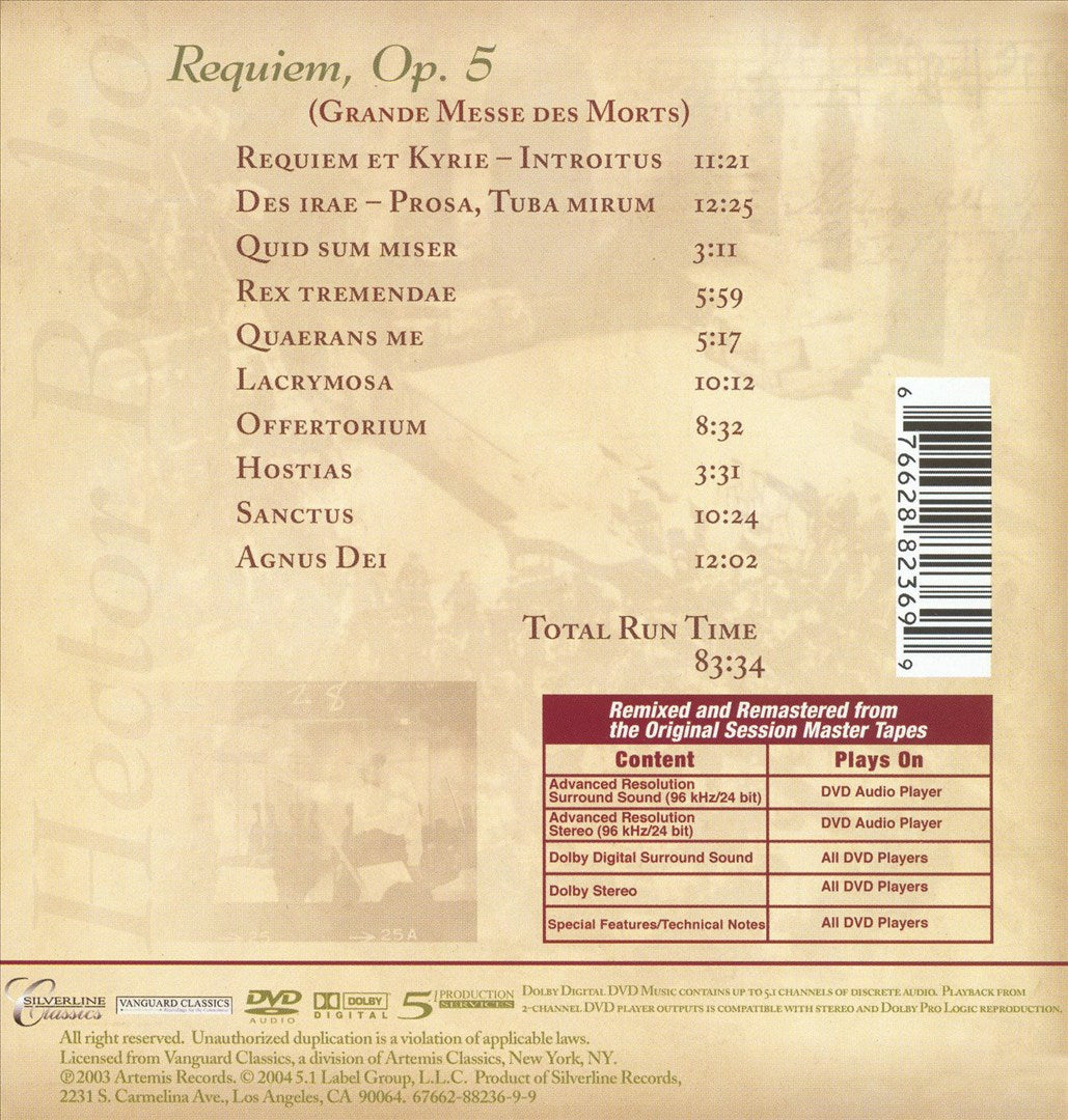 Hector Berlioz: Requiem [DVD Audio] cover art