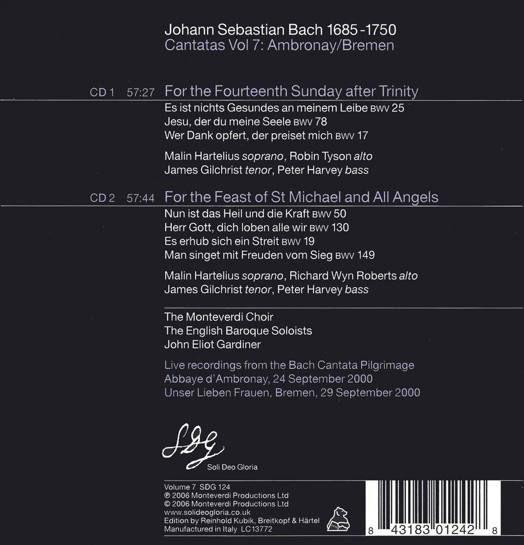 Bach Cantatas, Vol. 7: Ambronay/Bremen cover art