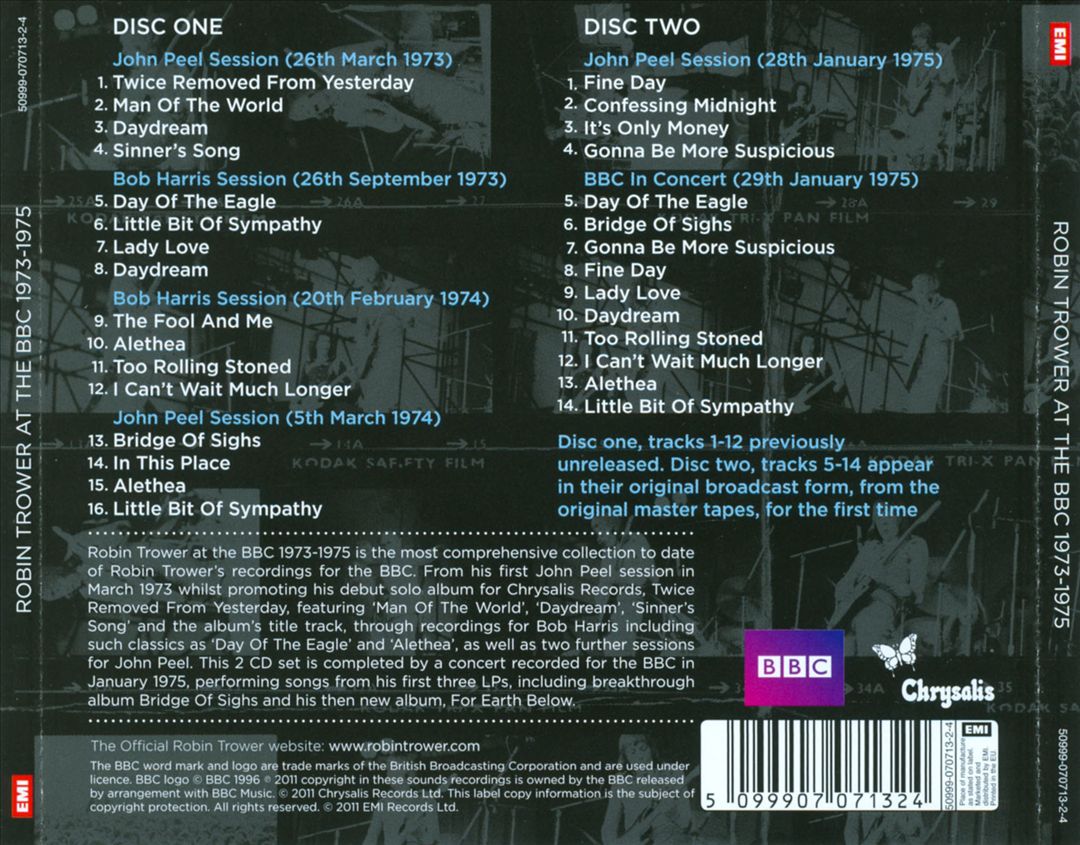 At the BBC 1973-1975 cover art