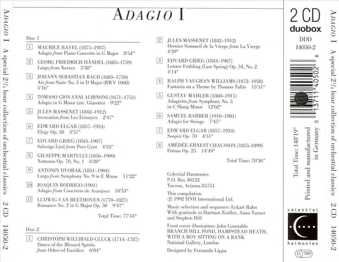 Adagio, Vol. 1 [2CD] cover art