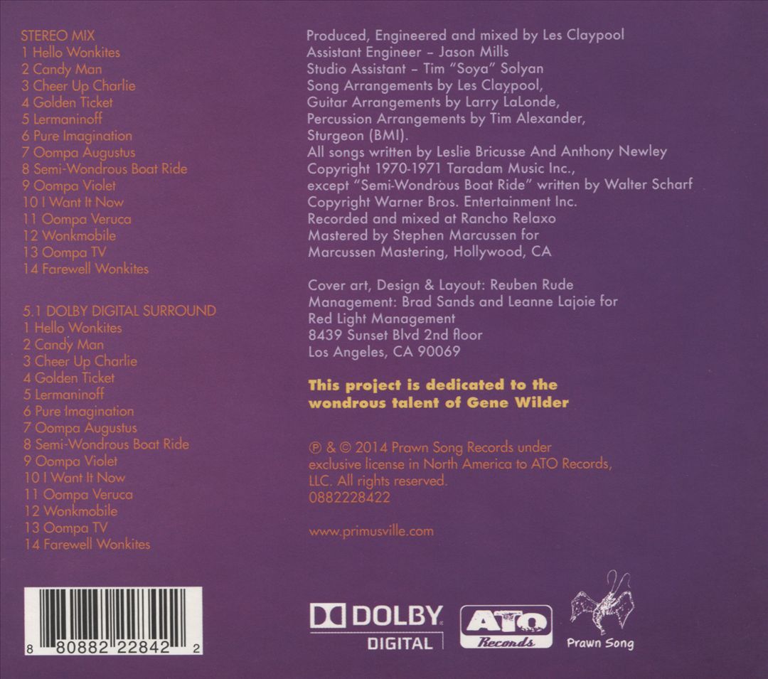 Primus and the Chocolate Factory with the Fungi Ensemble [Surround Sound] cover art