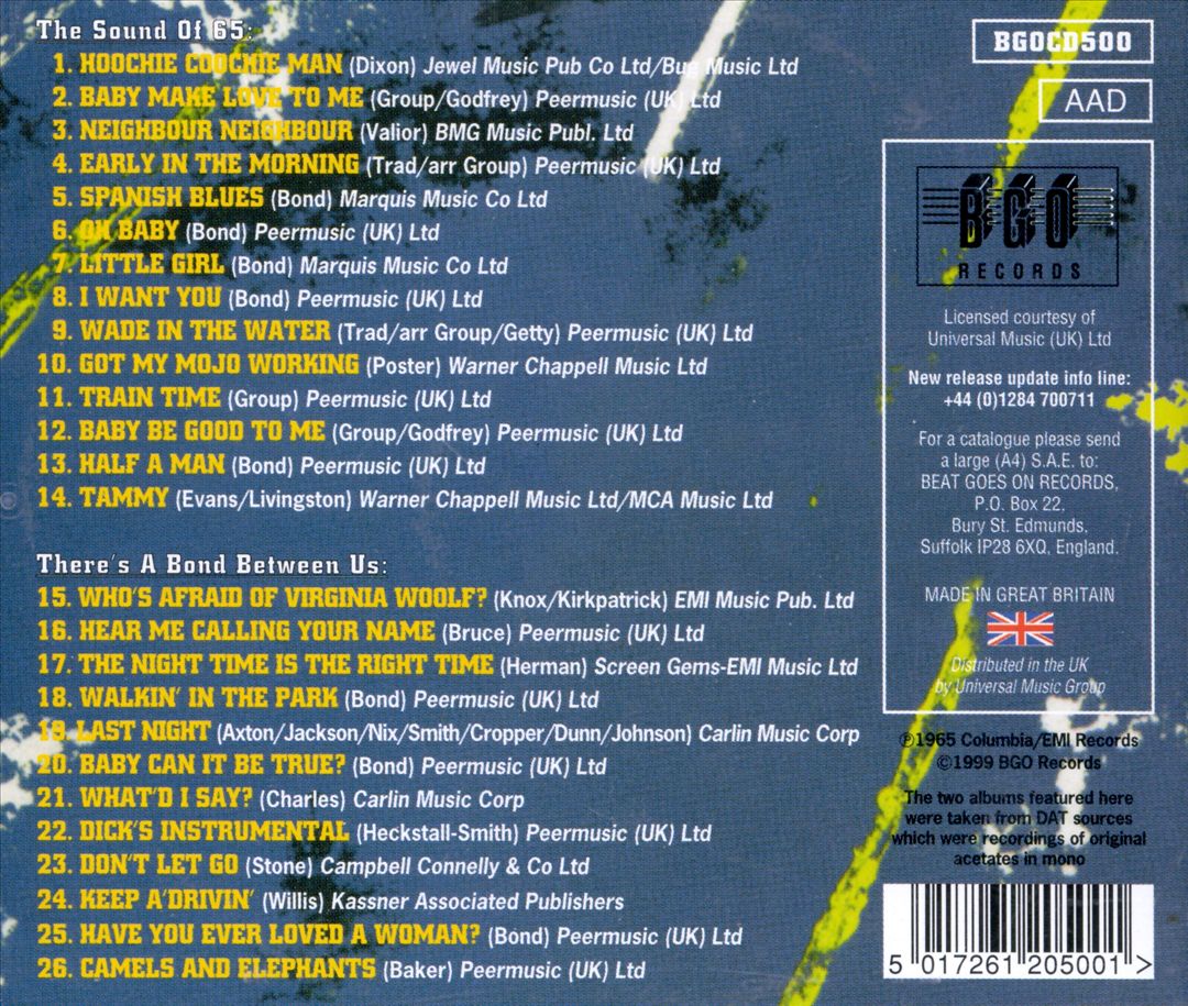 Sound of 65/There's a Bond Between Us cover art