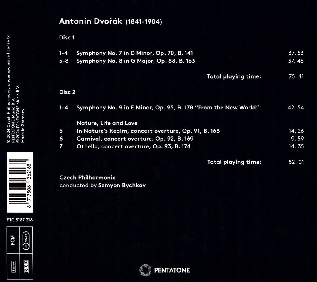 Dvorák: Symphonies Nos. 7, 8, 9 cover art