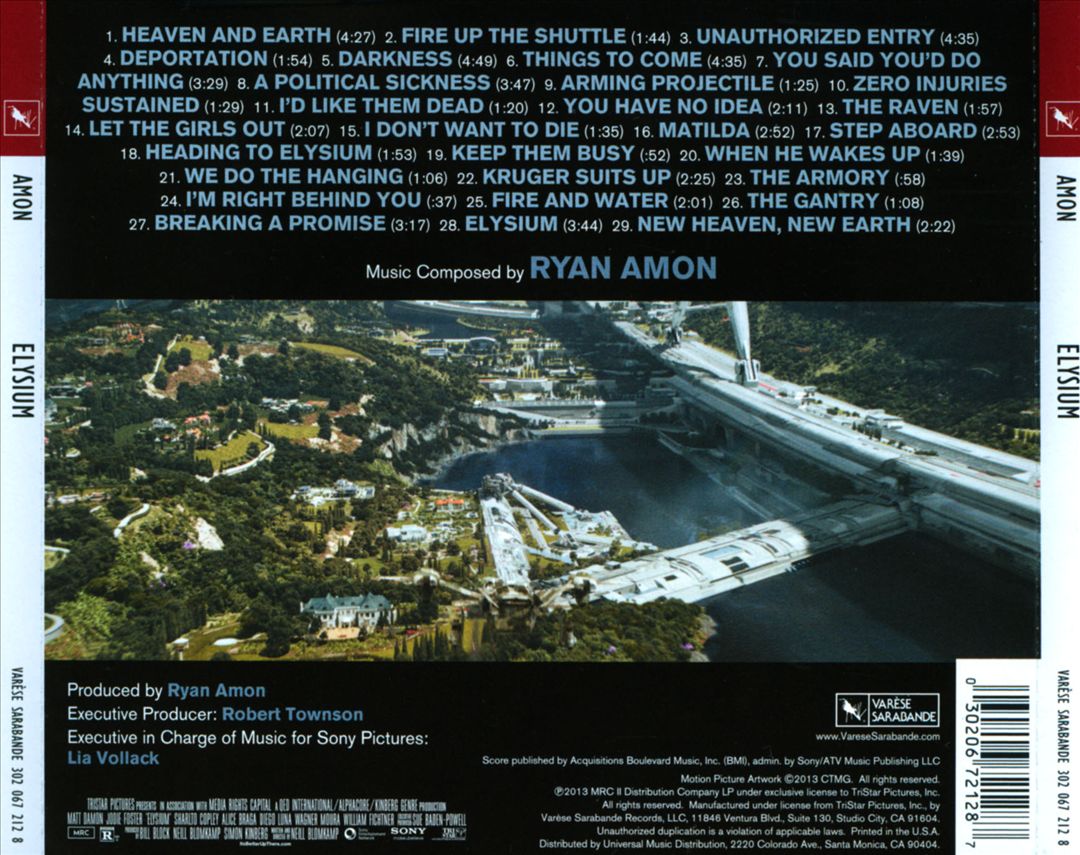 Elysium [Original Motion Picture Soundtrack] cover art