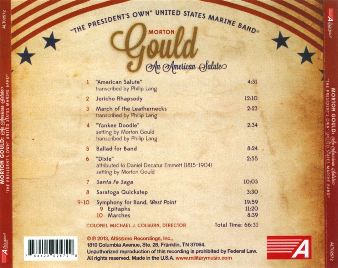 Morton Gould: An American Salute cover art