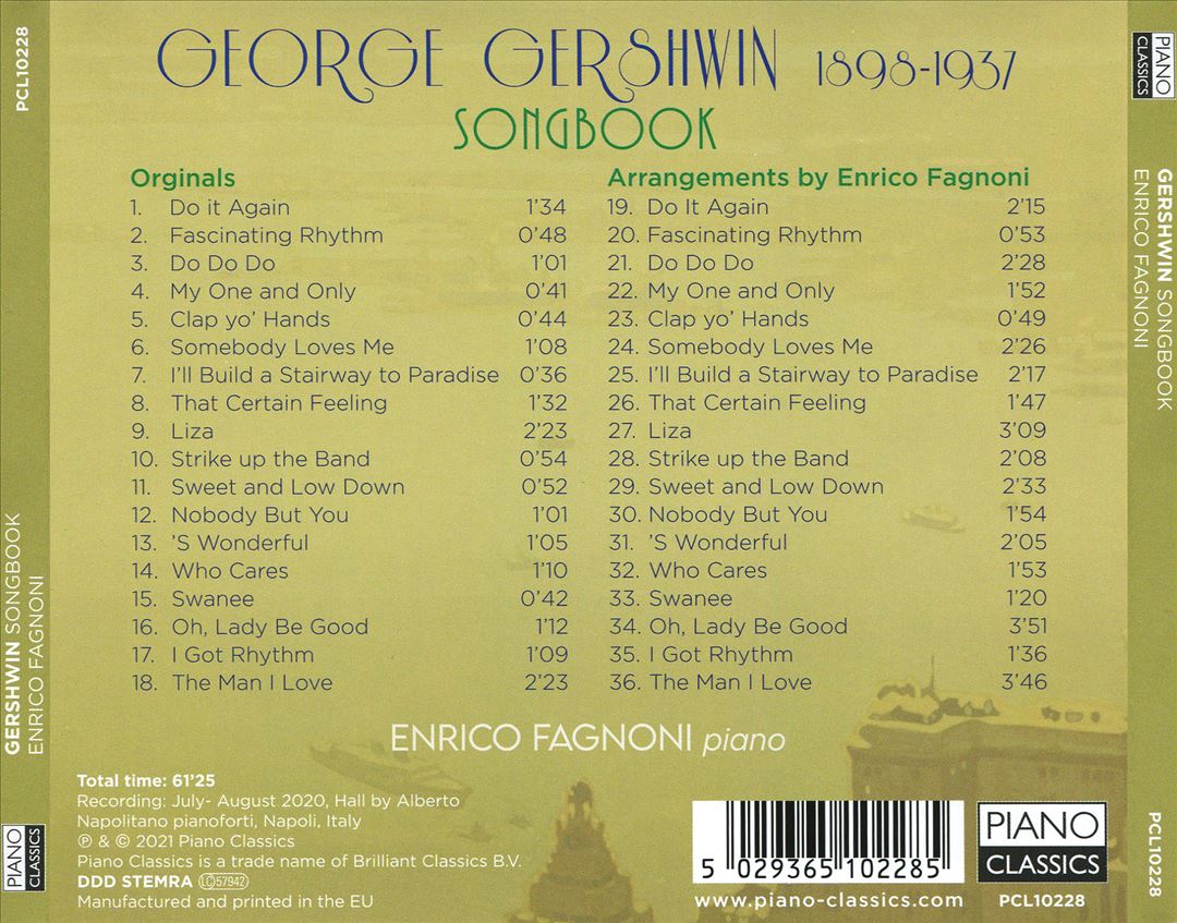 Gershwin: Songbook cover art