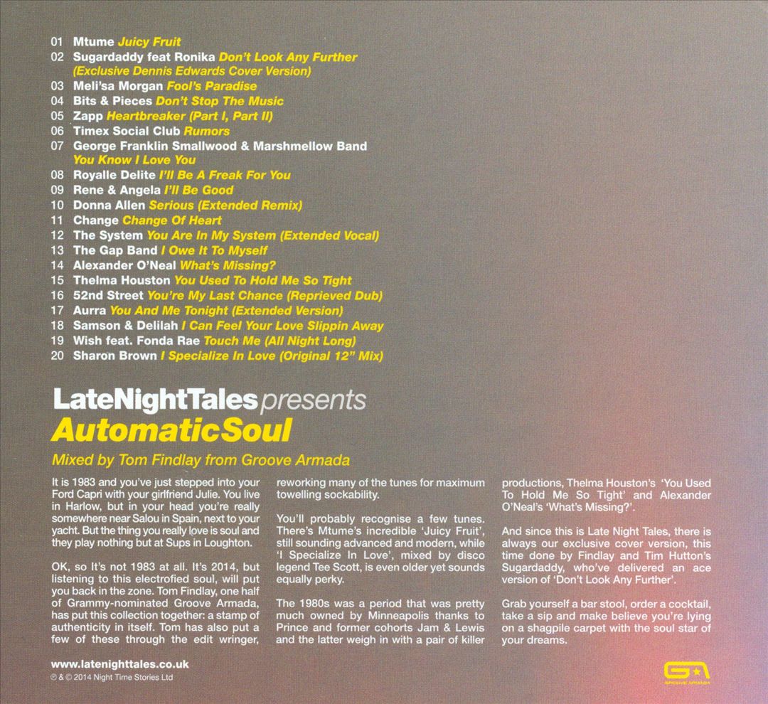 LateNightTales Presents Automatic Soul cover art