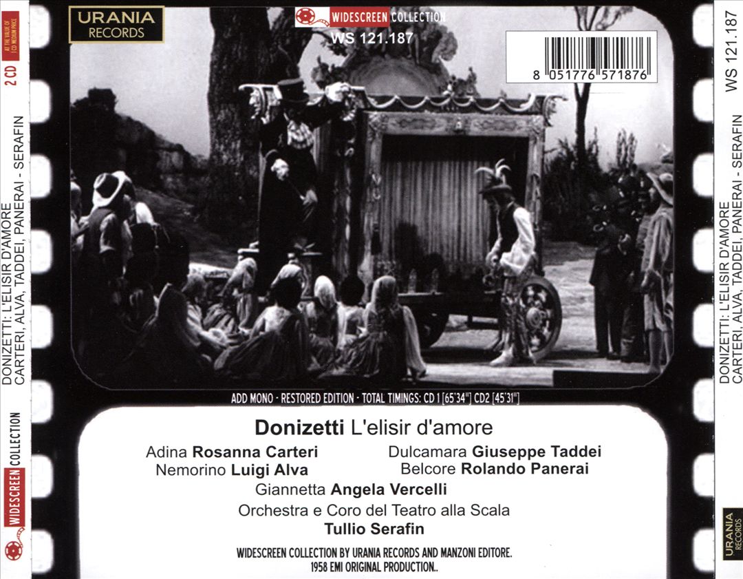 Donizetti: L'Elisir d'Amore cover art