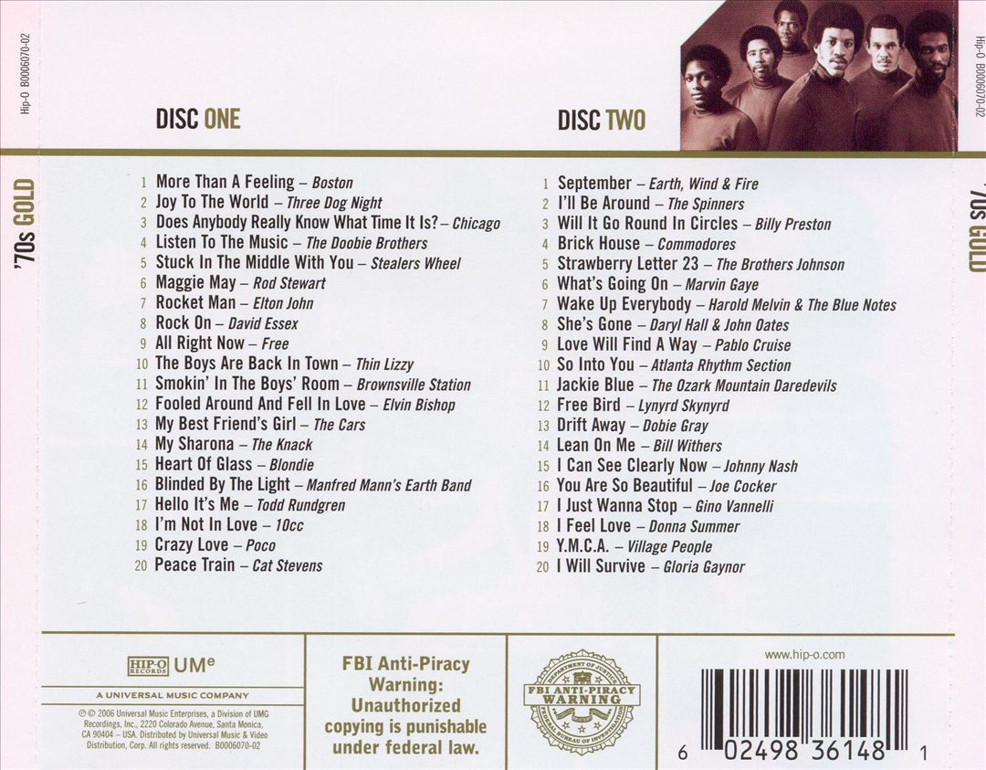 '70s: Gold cover art