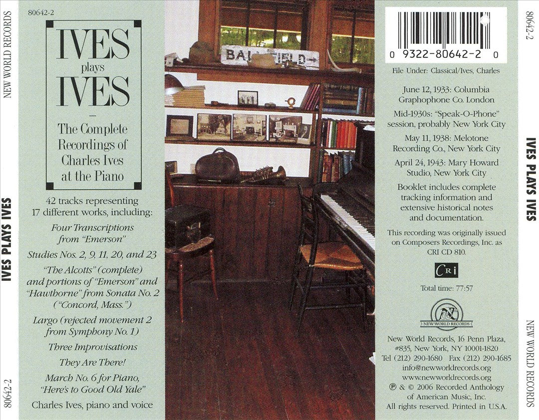 Ives Plays Ives cover art