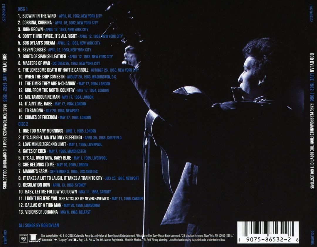 Live 1962-1966: Rare Performances from the Copyright Collections cover art